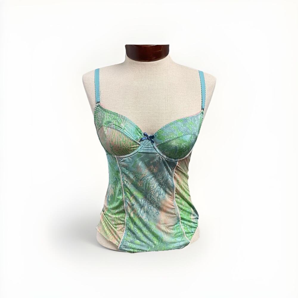 Cosmopolitan Lingerie Bodysuit Semi Sheer Size Medium Y2K Colorful Flirty